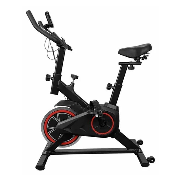 Bicicleta Ergométrica Bike Spinning Para Exercícios Com Volante e Display LCD