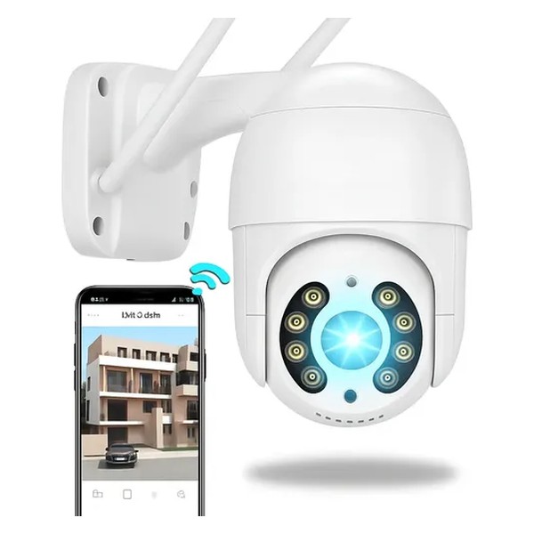 Câmera Ip A8 App Icsee Infravermelho Prova D&amp;quotágua Externa Wifi Hd Cor Branco