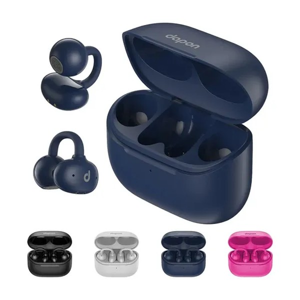Fone Open Ear Dapon Dpf25 Bluetooth 6.0 Sem Fio Azul