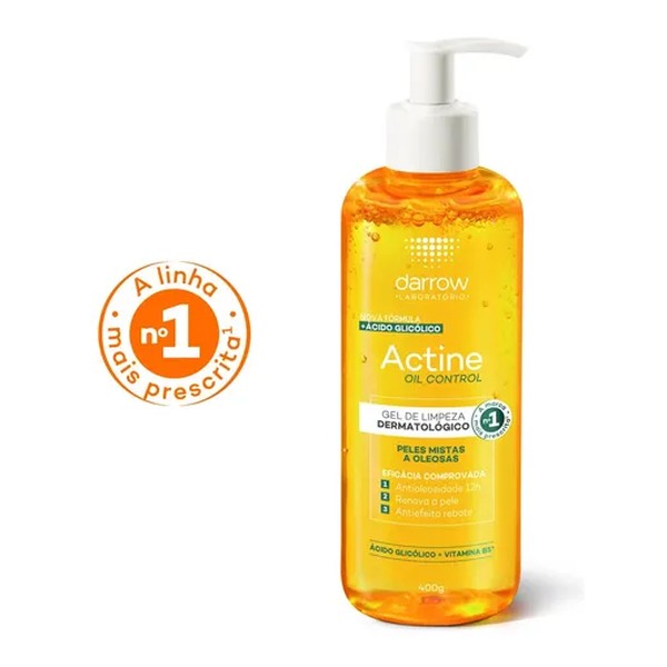 Gel de Limpeza Facial Darrow Actine Oil Control Pele Mista Oleosa 400g