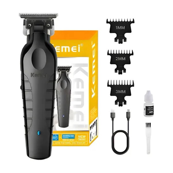 Kemei Maquina De Acabamento Km 2299 Profissional Cor Black