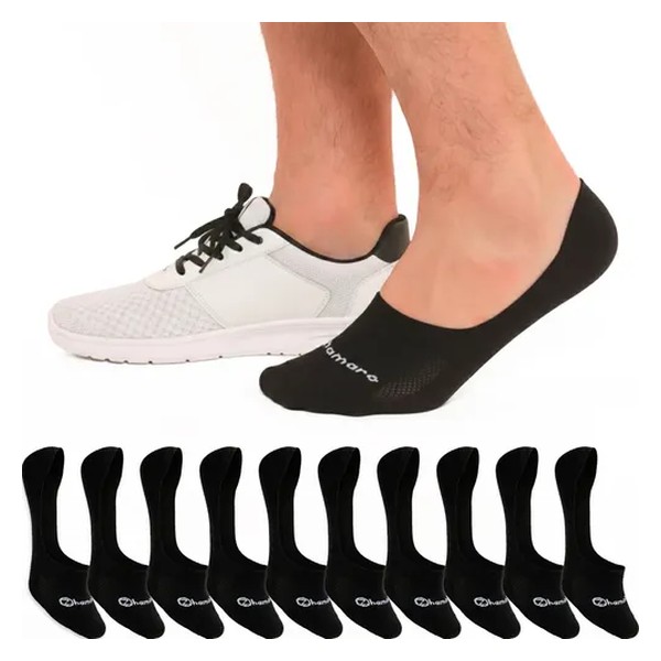 Kit 10 Pares Meias Zhamaro Algodão Sapatilha 100% Invisível
