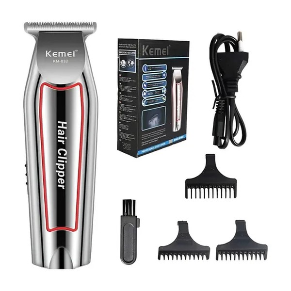 Máquina Acabamento Kemei KM-032 Barba Cabelo Bivolt