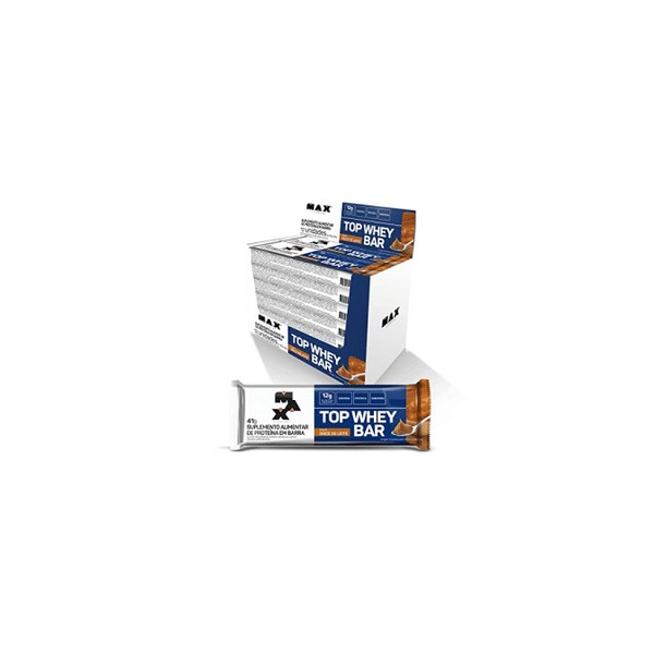 Max Titanium Top Whey Bar - 12 Unidades De 41G Brigadeiro