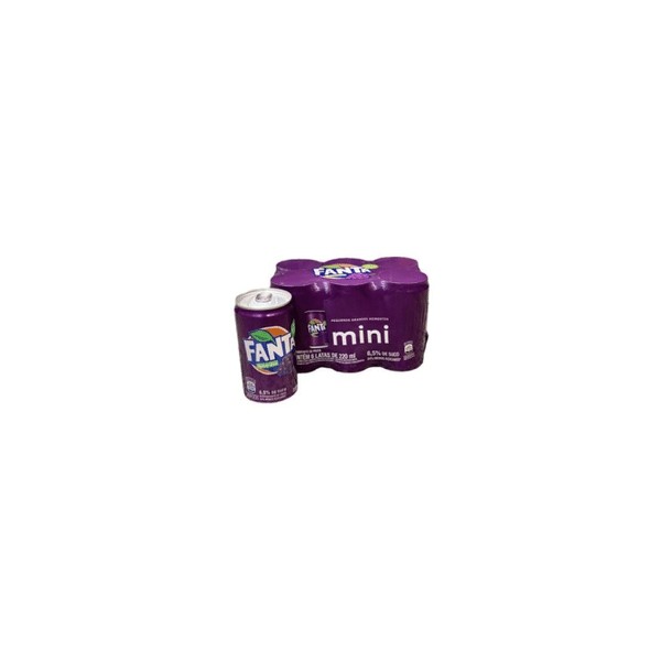 Pack De Fanta Uva Lt 220ml 6 Unidades