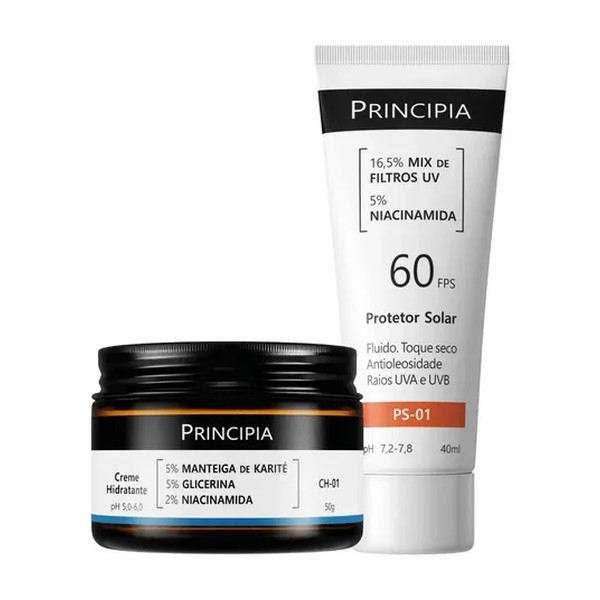 Principia Kit Hidratação E Proteção Facial Ch-o1 + Ps-01 Todo Tipo De Pele Dia/noite