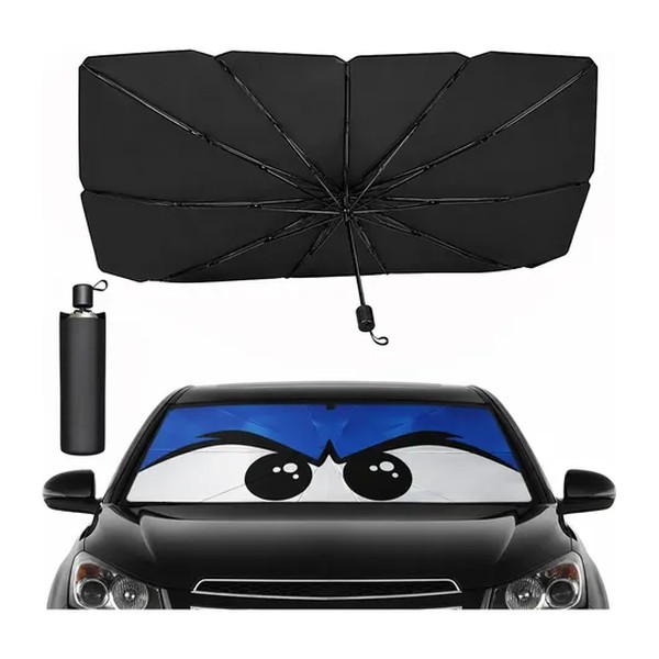 Quebra Sol Para Brisa Carro Protetor Solar Chuva(olho Preto)